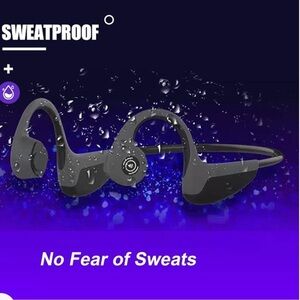 Bone Conduction Headphones Bluetooth Ear Wireless Titanium HiFi Stereo